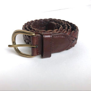 Vintage Accessories - Vintage Braided Brown Leather Belt Size Medium Vintage Accessories - Vintage Braided Brown Leather Belt Size Medium